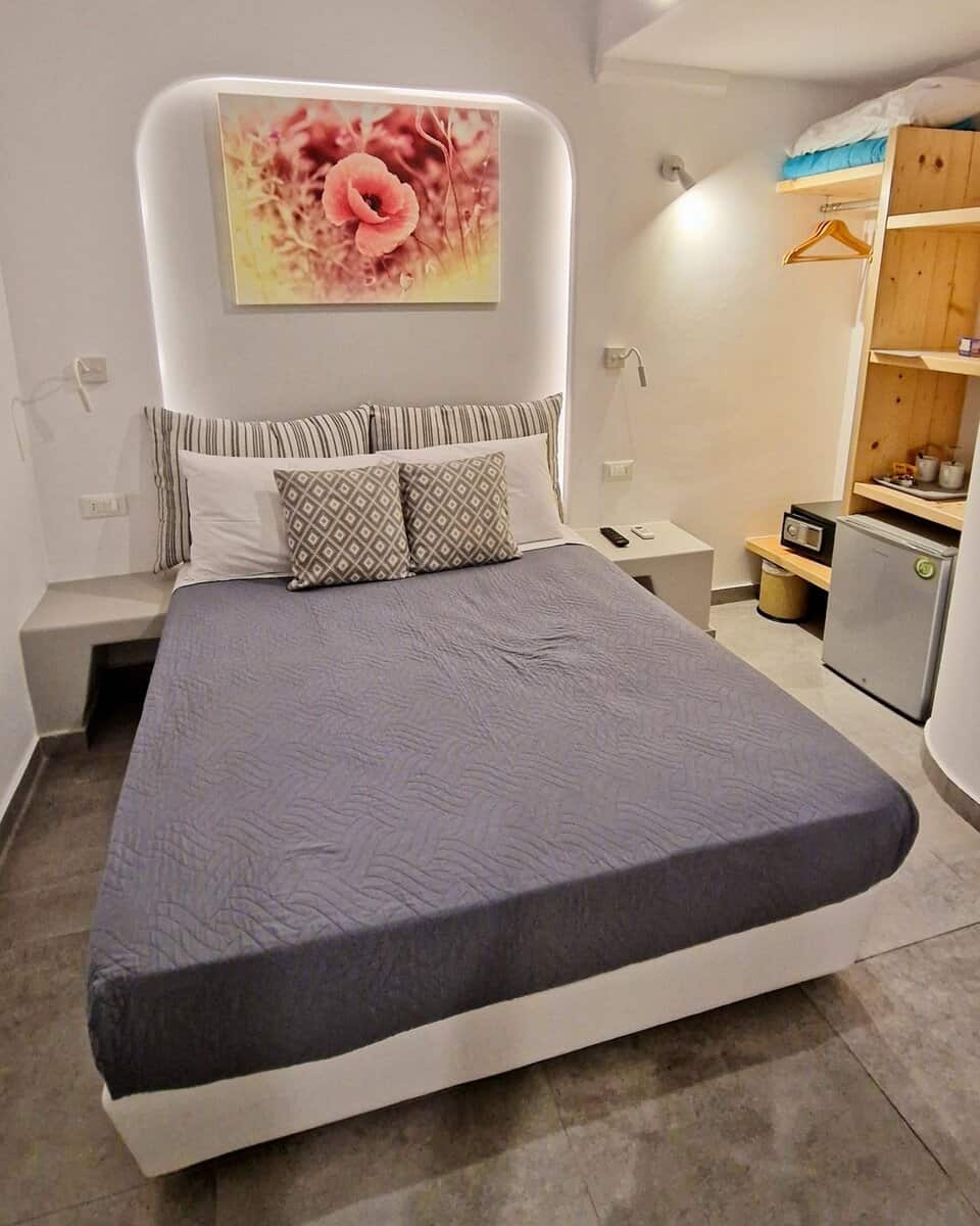 Bedroom at Mina Studios Platis Gialos Mykonos