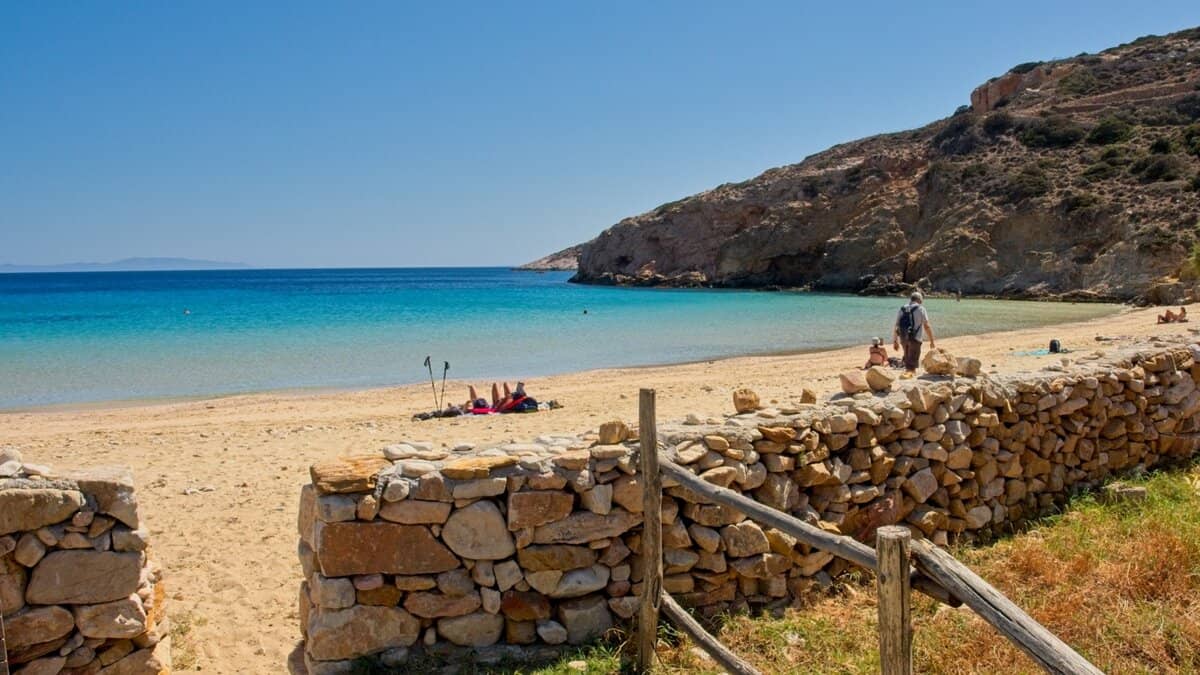 Kedros Beach from the beach bar