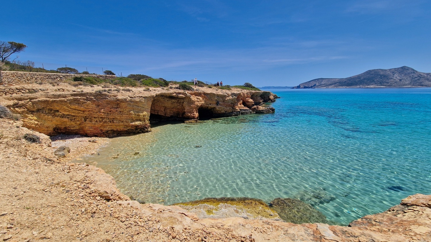 Secluded sandy bays on Koufonisia eastern coastline