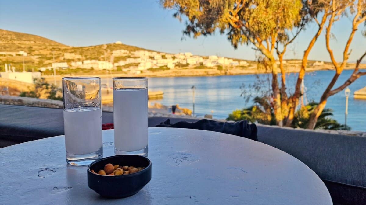 Sunset Ouzo at Skantzochoiros Bar, Donousa