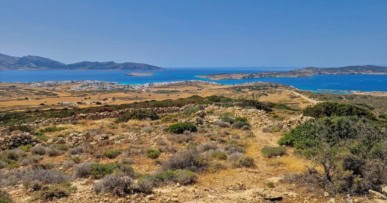 View from the summit of Profitis Ilias looking back towards Koufonisia Chora