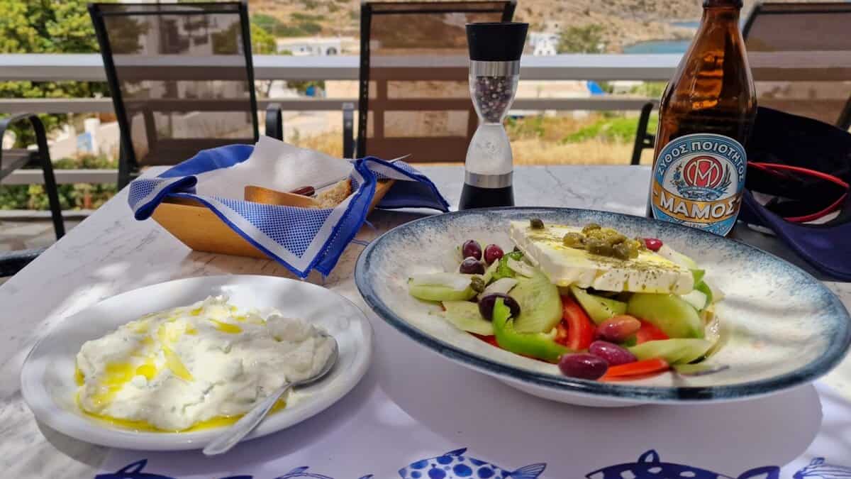 Greek Salad and Tzatziki, Maistrali, Iraklia