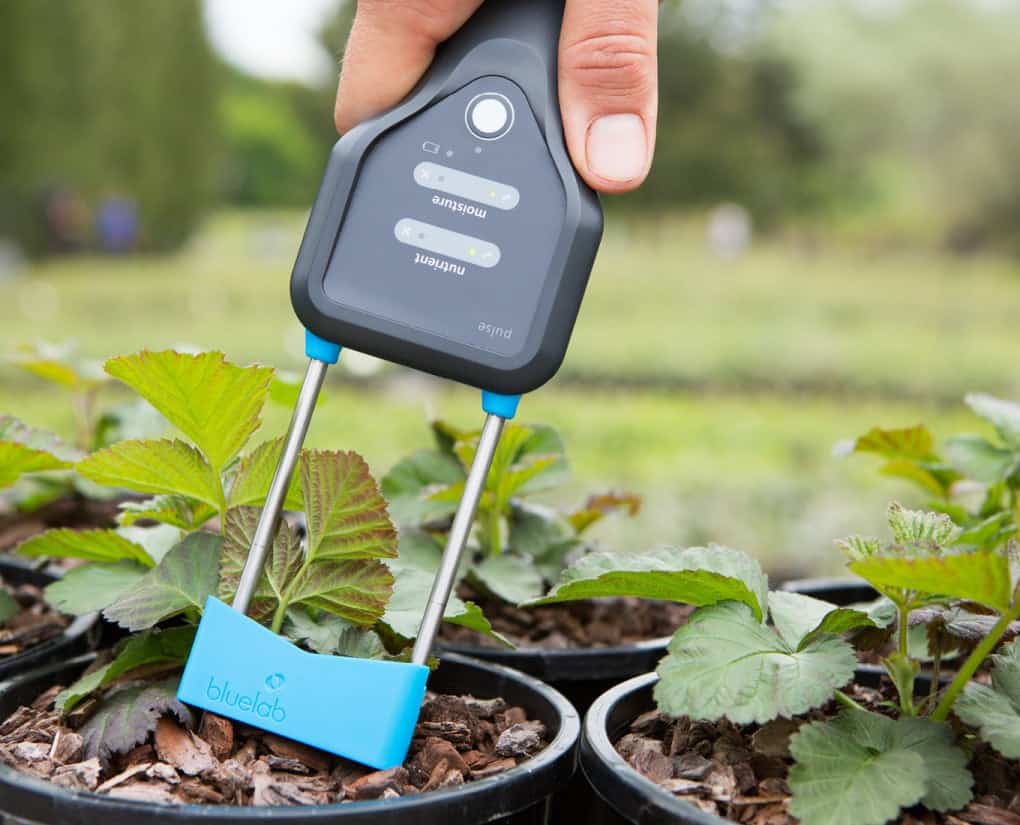 Feuchtigkeitsmeter van Bluelab voor planten, speciaal ontworpen voor het meten van vochtigheidsniveaus in de bodem. Het apparaat heeft een ergonomisch handvat en een duidelijk display met LED-indicatoren voor vochtigheid en voedingsstoffen. Het is vervaardigd van duurzaam kunststof en beschikt over roestvrijstalen meetsensoren. Ideaal voor tuinieren en binnenplanten, helpt het gebruikers om de waterbehoefte van hun planten effectief te beheren. Dit product is milieuvriendelijk en draagt bij aan een bewuste verzorging van uw groen.