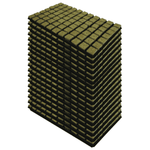 Cultiwool Steinwolltray 4x4 cm 77 pro Tray (Karton mit 18 Trays)
