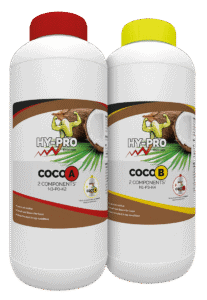 Coco A en Coco B zijn twee-componenten voedingsstoffen voor planten, speciaal ontwikkeld voor gebruik met kokosgrond. Coco A (N3-P0-K2) en Coco B (N1-P3-K4) zijn verpakt in stevige plastic flessen in een wit met gekleurd ontwerp. Deze producten zijn ontworpen om optimale groei en bloei te bevorderen. Ze laten geen residu achter, houden de plant in topconditie en zijn eenvoudig te gebruiken gemengd. Speciaal geschikt voor kwekers die milieuvriendelijke en duurzame opties zoeken voor hun kokospannen.