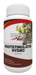 Rootstimulator Hydro van Hy-Pro is een vloeibaar product dat speciaal is ontworpen voor hydroponische toepassingen. Het stimuleert de groei van een sterk en veerkrachtig wortelstelsel bij planten. Deze formulering bevat belangrijke voedingsstoffen en primaire elementen, wat bijdraagt aan een grotere plantgezondheid. De fles is verpakt in een praktische plastic verpakking met een inhoud van 1 liter. Het product is milieuvriendelijk en vrij van fosfor, wat het geschikt maakt voor duurzame tuinbouw.