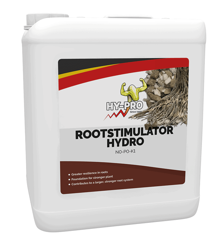 Wortelstimulator Hydro van Hy-Pro is een voedingsproduct speciaal ontworpen voor hydrocultuurtoepassingen. Dit product versterkt de veerkracht van de wortels en bevordert de groei van een stevigere plant. De samenstelling is gericht op het stimuleren van een groter en sterker wortelstelsel. Het is beschikbaar in een verpakking van 1 liter. Dit product is geschikt voor gebruik in milieuvriendelijke teeltomgevingen.