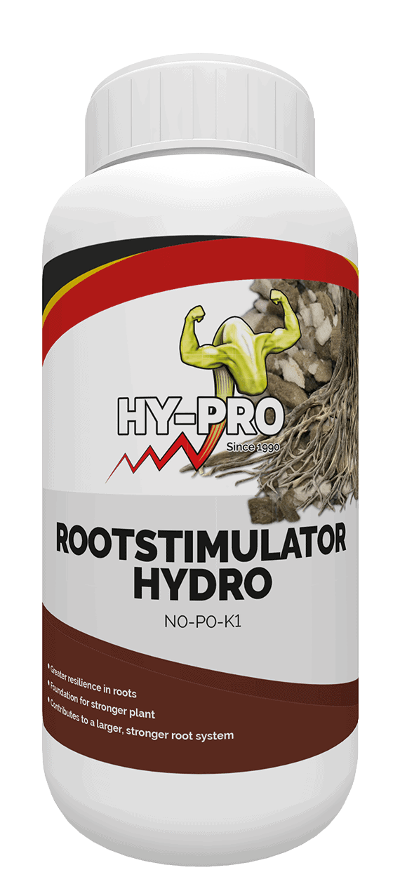RYDROOTSTIMULATOR HYDRO van HY-PRO is een voedingssupplement voor planten, specifiek ontwikkeld voor hydroponische toepassingen. De verpakking bevat 250 ml van het product, dat actief de wortelontwikkeling bevordert. Het stimuleert de groei van een sterker en veerkrachtiger wortelstelsel en draagt bij aan de algehele gezondheid van de plant. Dit product draagt bij aan duurzame teeltmethodes en is speciaal ontworpen om een optimale groeiomgeving te creëren voor planten in hydrocultuur. Geschikt voor gebruik bij diverse plantensoorten.