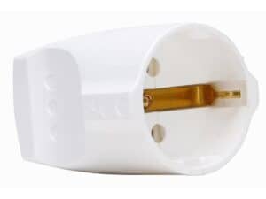 Köpp stekker contra wit plastic