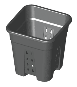 Topf mit Belüftungsöffnungen 18 L, 30x30x31 cm