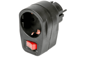 Stopcontact RA + schakelaar zwart