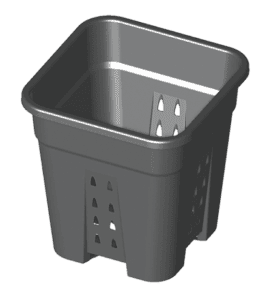 Kweekpot met ventilatiegaten 7 L, 20x20x25 cm