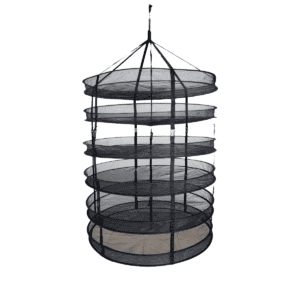Trockenetz Schwarz, rund 90 cm, 6 Lagen