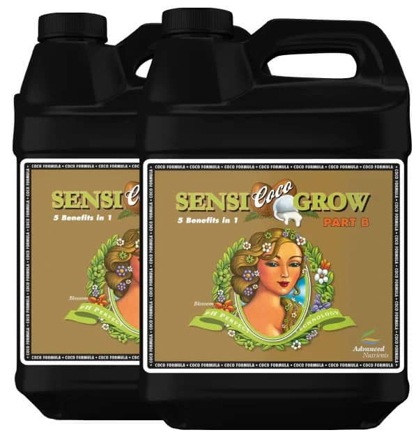 Groei voedingsmiddel voor planten, ideaal voor kokosgrond, pH Perfect Sensi Coco Grow A/B 500 ml.