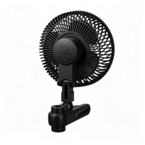 Kühlventilator mit verstellbarem Kopf und leisem Betrieb.