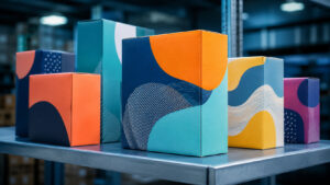 shelf appeal in colorful retail packaging display