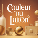 Illustration couleur du laiton sur bijoux et accessoires déco