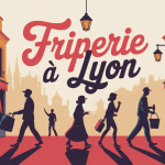 Illustration friperie Lyon vêtements vintage