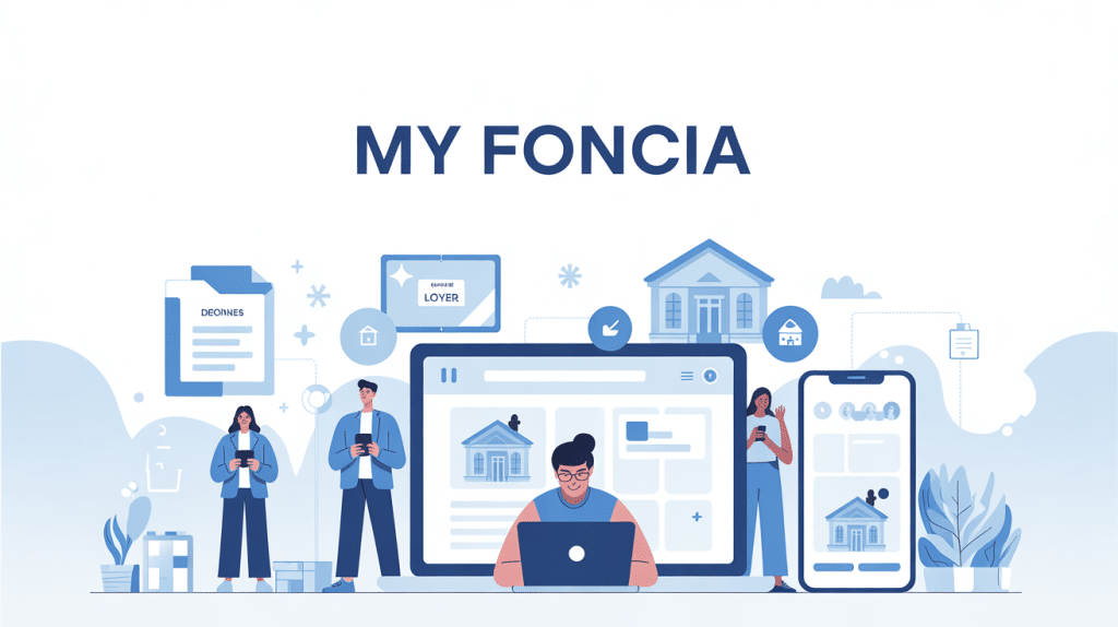illustration my foncia portail numérique avec clients