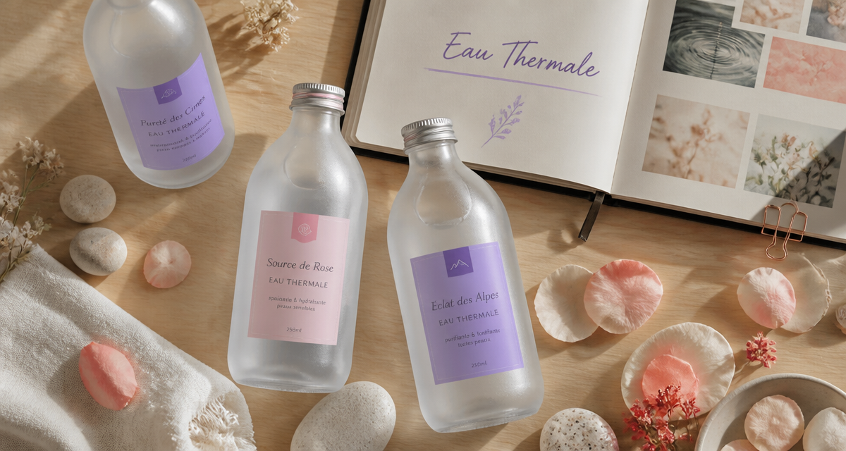 meilleure eau thermale visage flacons et galets minéraux