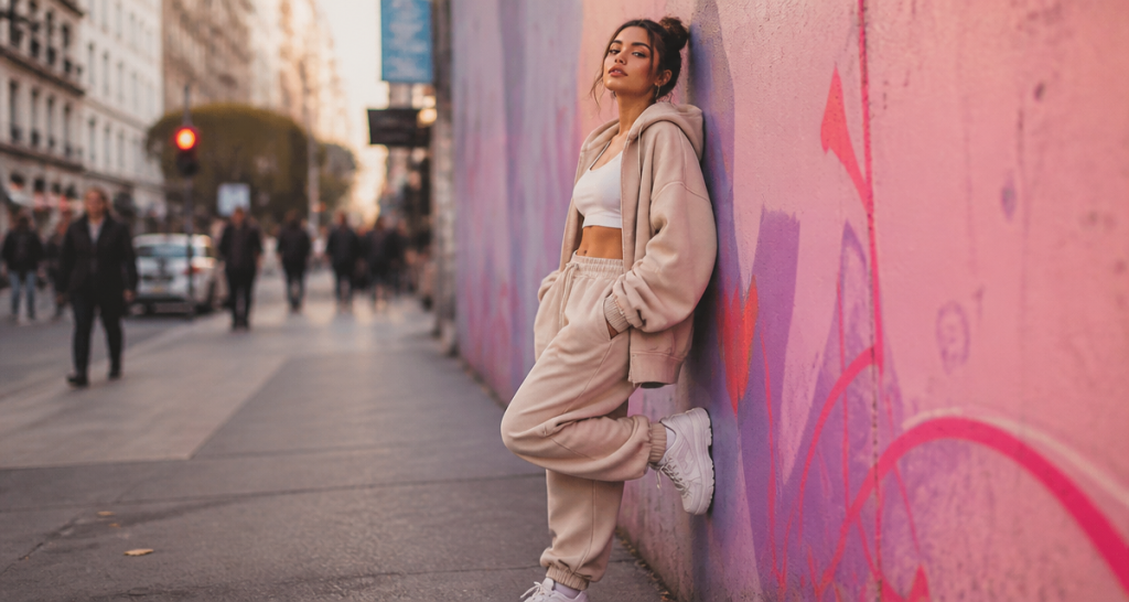 survetement tendance femme oversize urbain