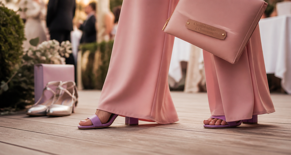 quelle chaussure avec une combinaison pour un mariage sandales talons