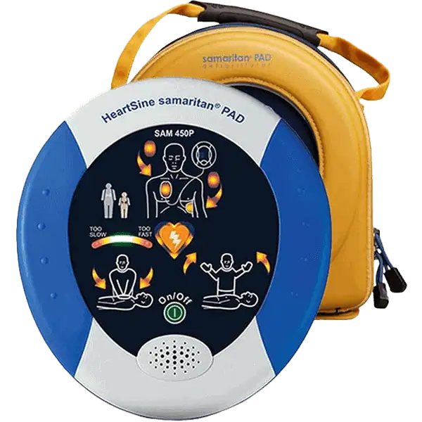 HeartSine Samaritan PAD 450P With CPR Rate Advisor Semi Automatic Automated External Defibrillator