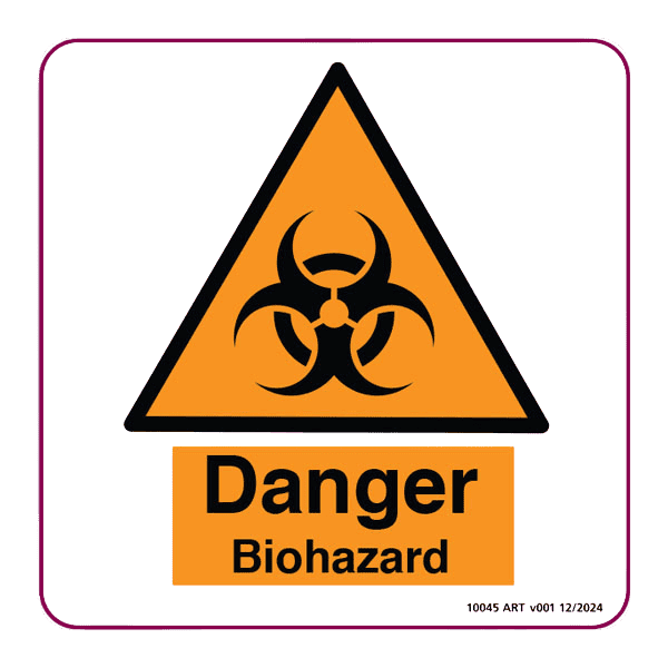 Biohazard Label 4x4