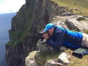 Scenic coastal cliffs in the Hebrides perfect for adventure and nature photography.