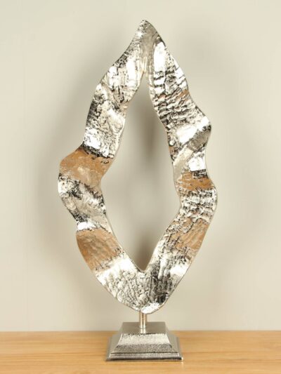 Beeld voor binnen – Aluminium – Vlam – 80×39 cm