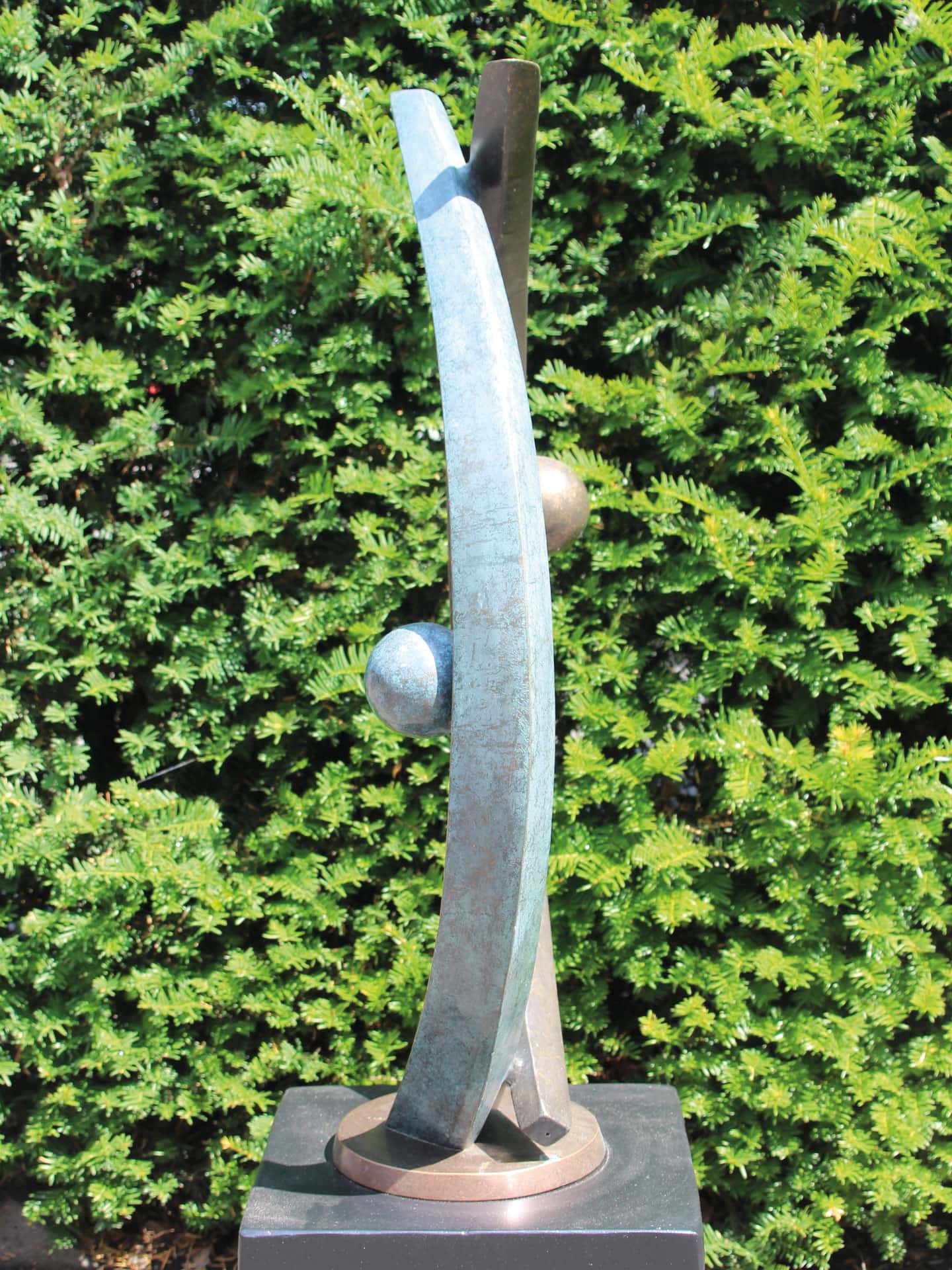 Beeld voor binnen of buiten - Brons - Design Koppel - 74x37x19 cm - Afbeelding 2