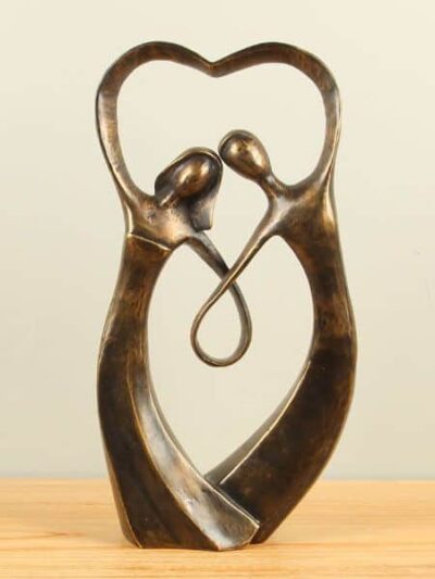 Beeld voor binnen of buiten – Brons – Lovers – 17x9x5 cm