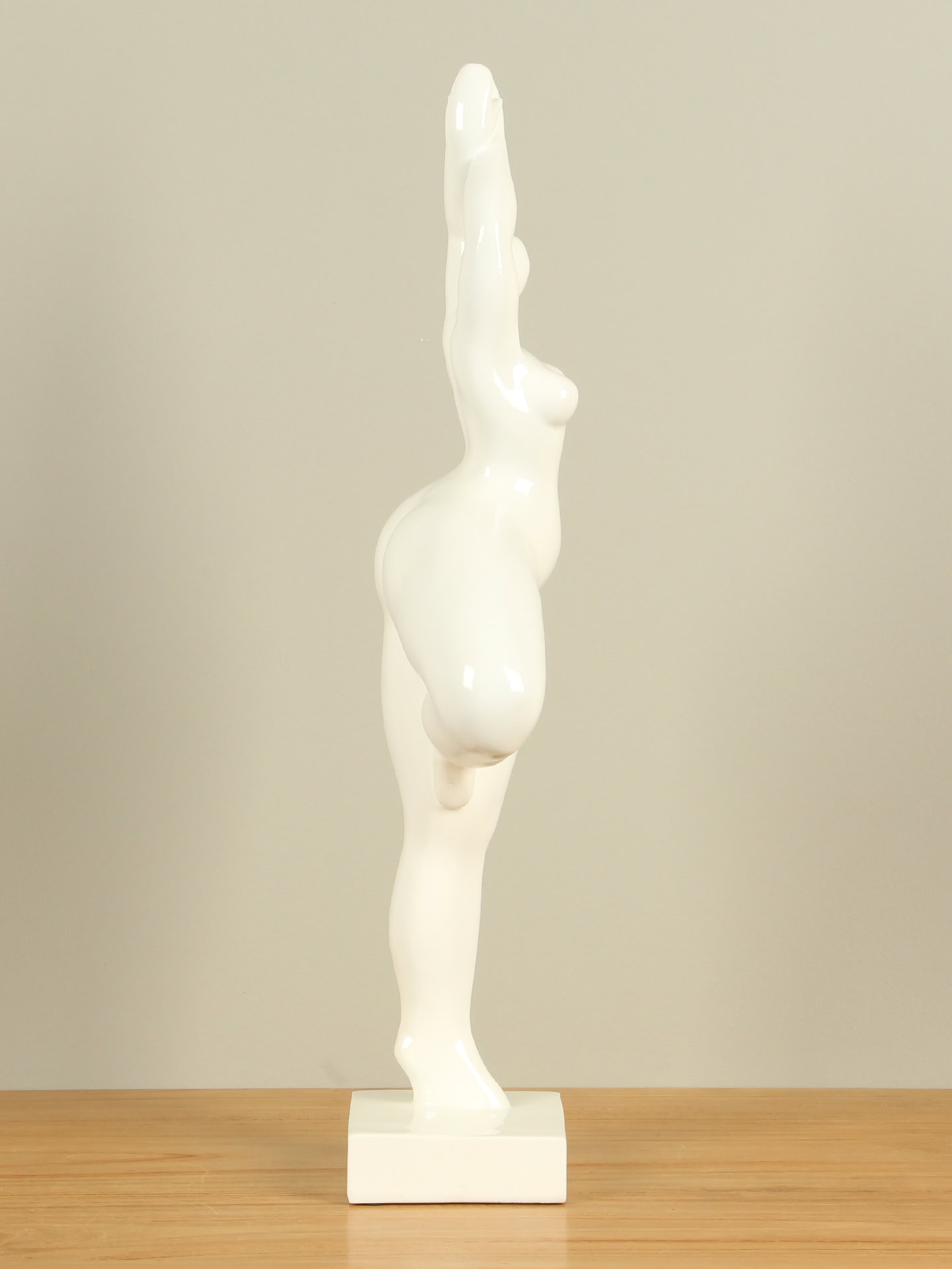 Beeld voor binnen - Wit - Kunsthars - Ballerina - 52x20x9 cm - Afbeelding 4