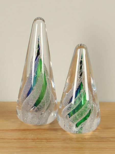 Druppel - Blauw - Glas - Pegel blauw/groen, 17 cm - Afbeelding 3