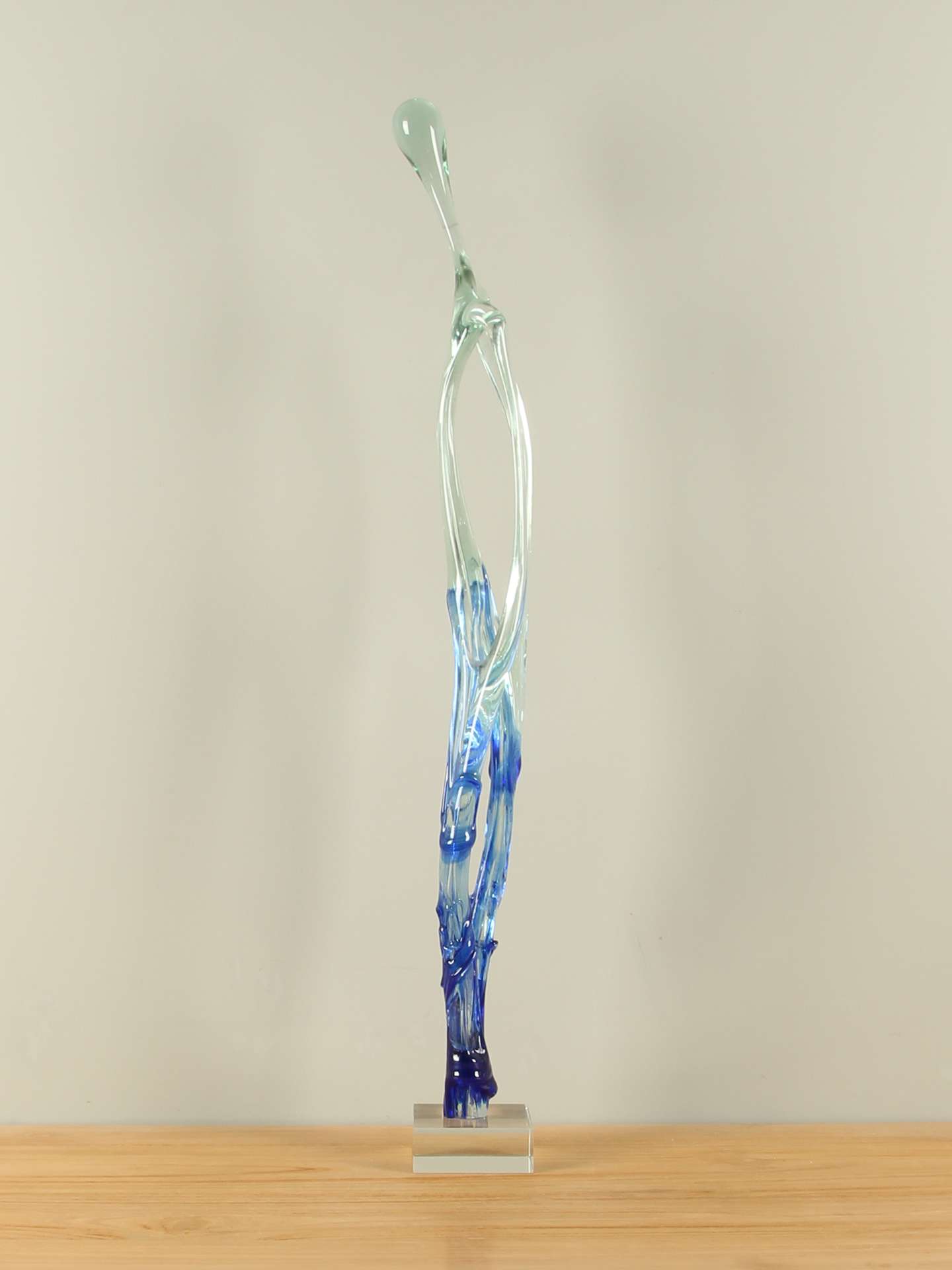 Exclusieve glaskunst - Blauw - Glas - Mensfiguur Petrovskiy, blauw - Afbeelding 2