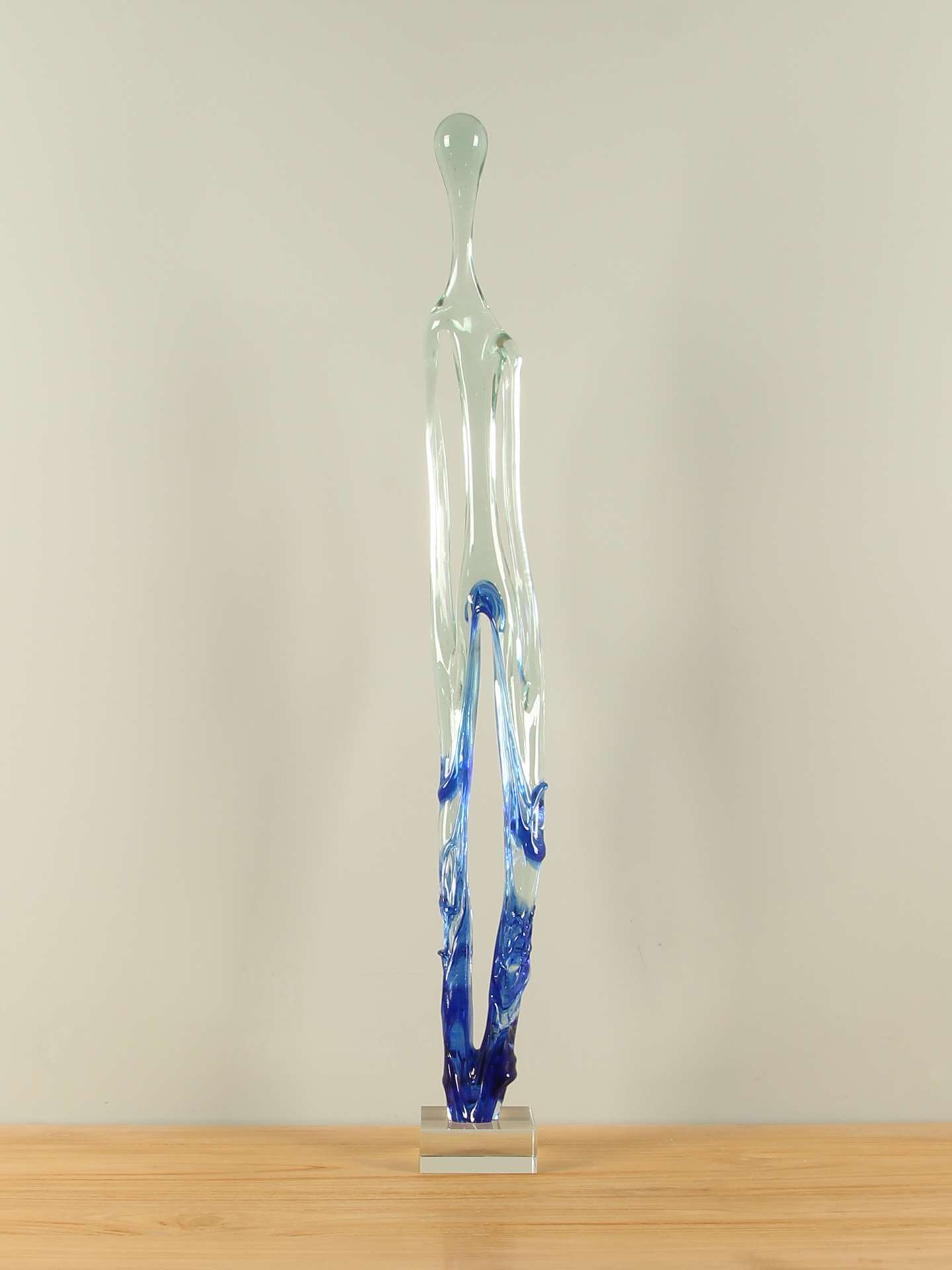 Exclusieve glaskunst - Blauw - Glas - Mensfiguur Petrovskiy, blauw - Afbeelding 3