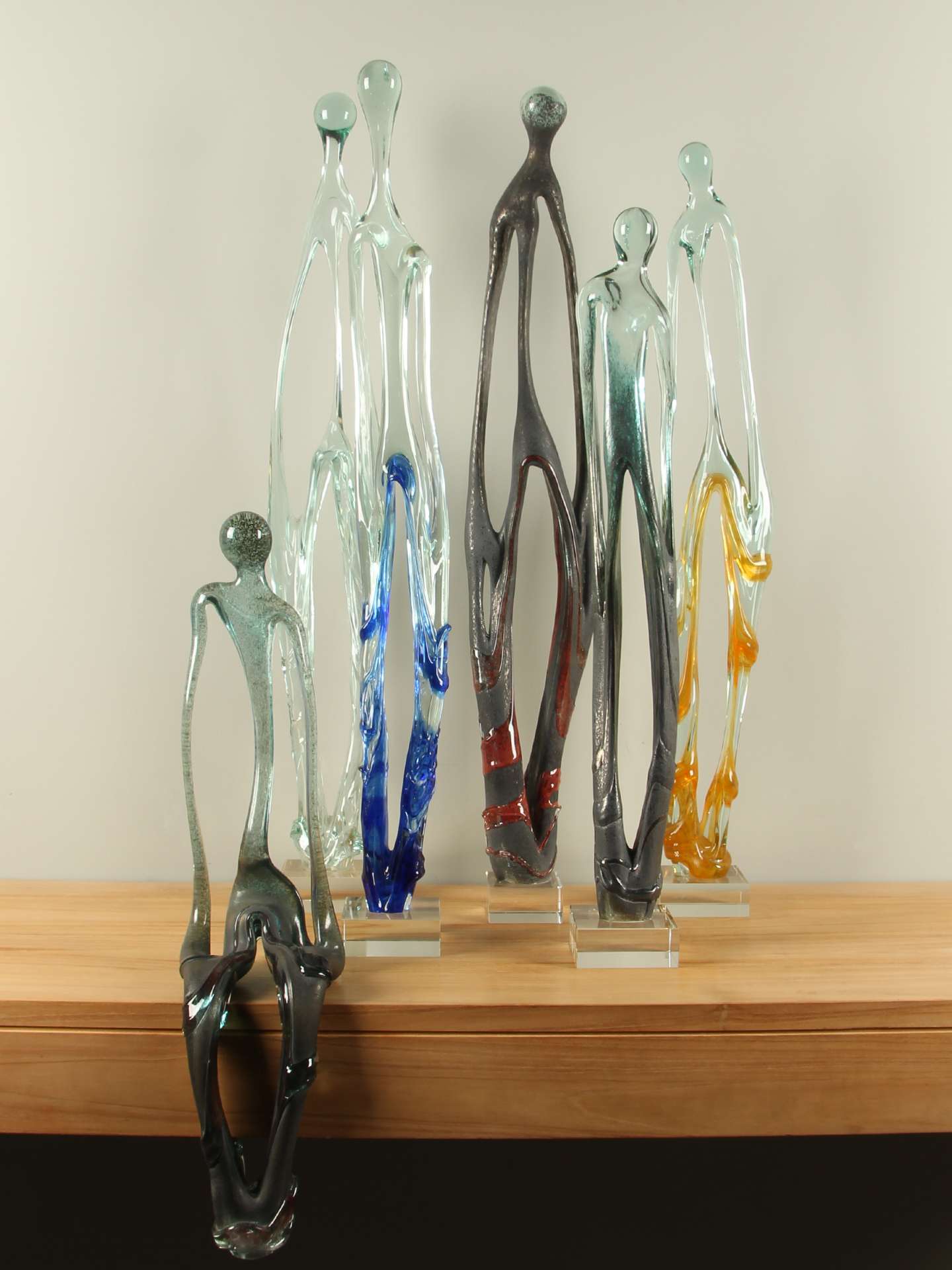 Exclusieve glaskunst - Blauw - Glas - Mensfiguur Petrovskiy, blauw - Afbeelding 4
