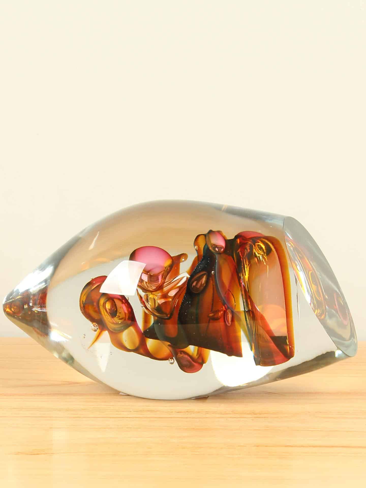 Exclusieve glaskunst - Multicolor - Glas - Glaskunst, Glazen knot Nice - 18x33x18 cm