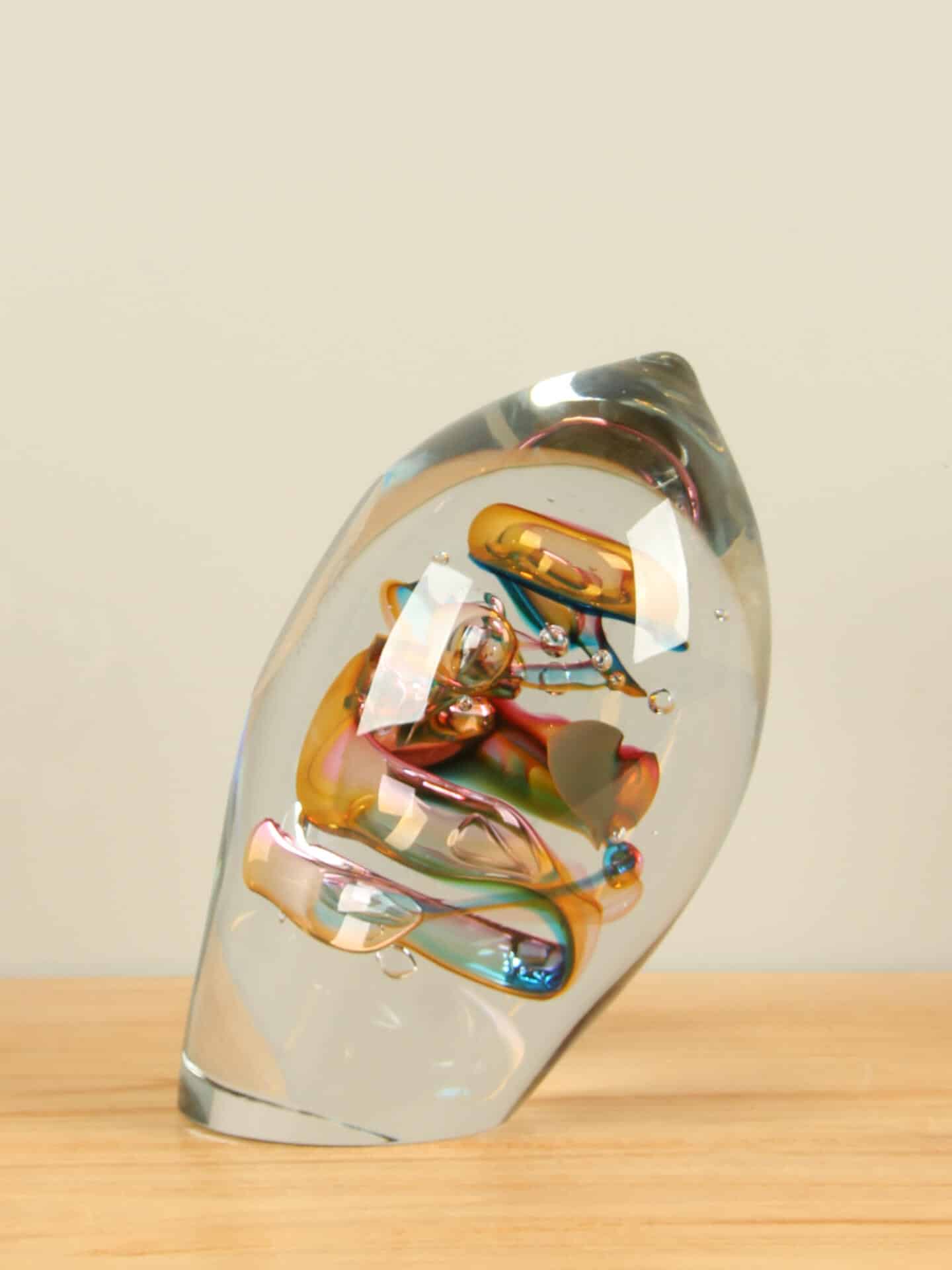 Exclusieve glaskunst - Multicolor - Glas - Glazen knot Marseille - 17x31x16 cm - Afbeelding 3