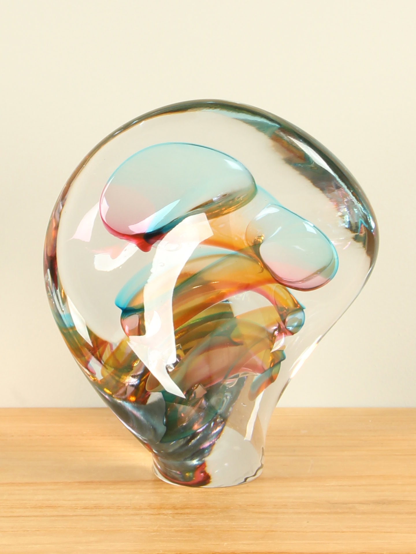 Exclusieve glaskunst - Multicolor - Glas - Kristal Swirl gekleurd, 25 cm - 25x25x12 cm - Afbeelding 4