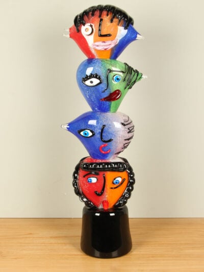 Exclusieve glaskunst – Multicolor – Glas – Modern glasobject Reflexions, 85 cm – 85x25x19 cm