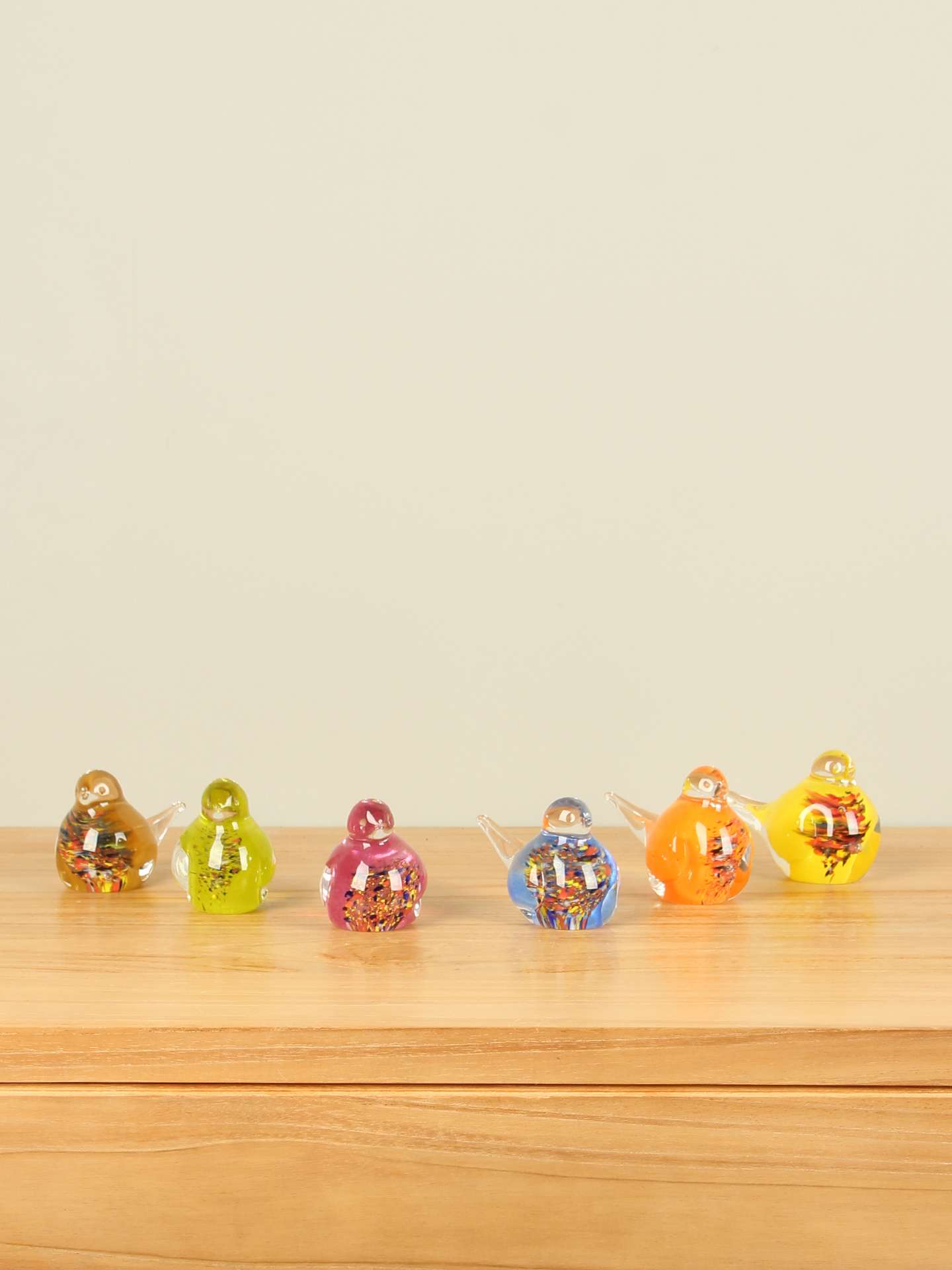 Glaskunst - Blauw - Glas - Glazen vogeltje blauw, 7 cm - 7x15x5 cm - Afbeelding 3