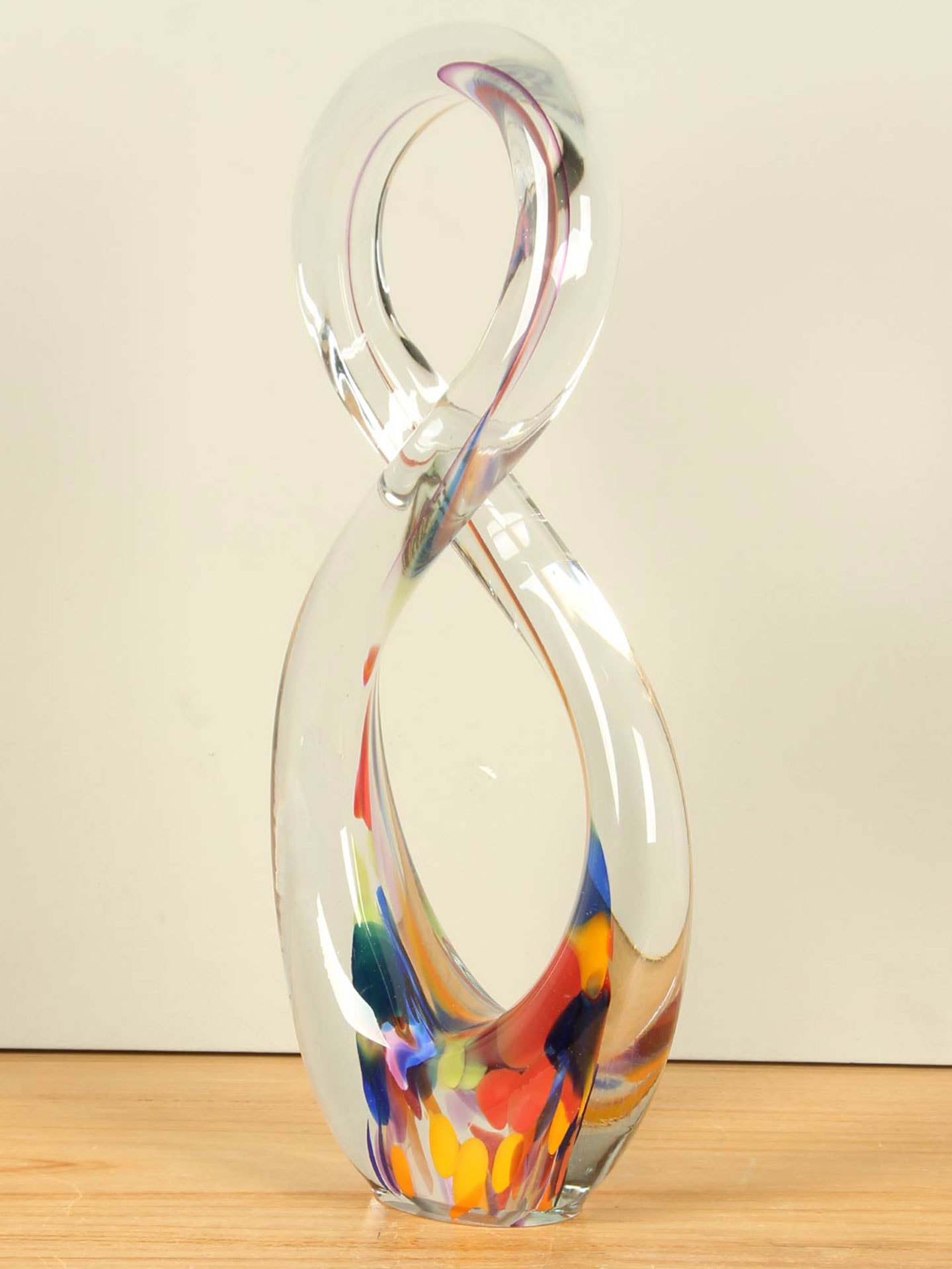 Glassculptuur - Multicolor - Glas - Infinity Yellow, 39 cm - 39x17x7 cm - Afbeelding 2