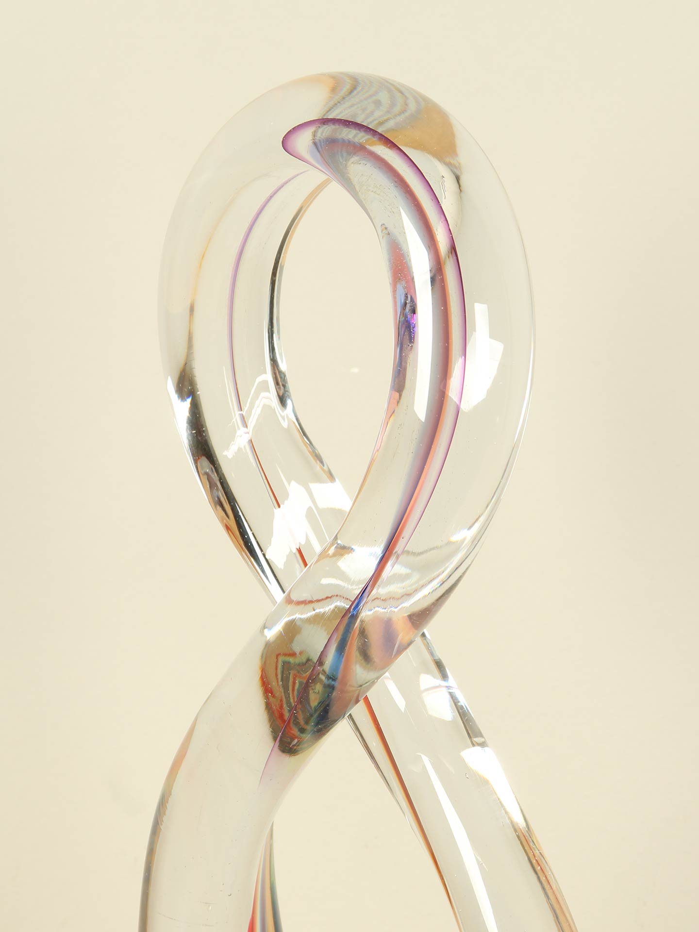 Glassculptuur - Multicolor - Glas - Infinity Yellow, 39 cm - 39x17x7 cm - Afbeelding 3