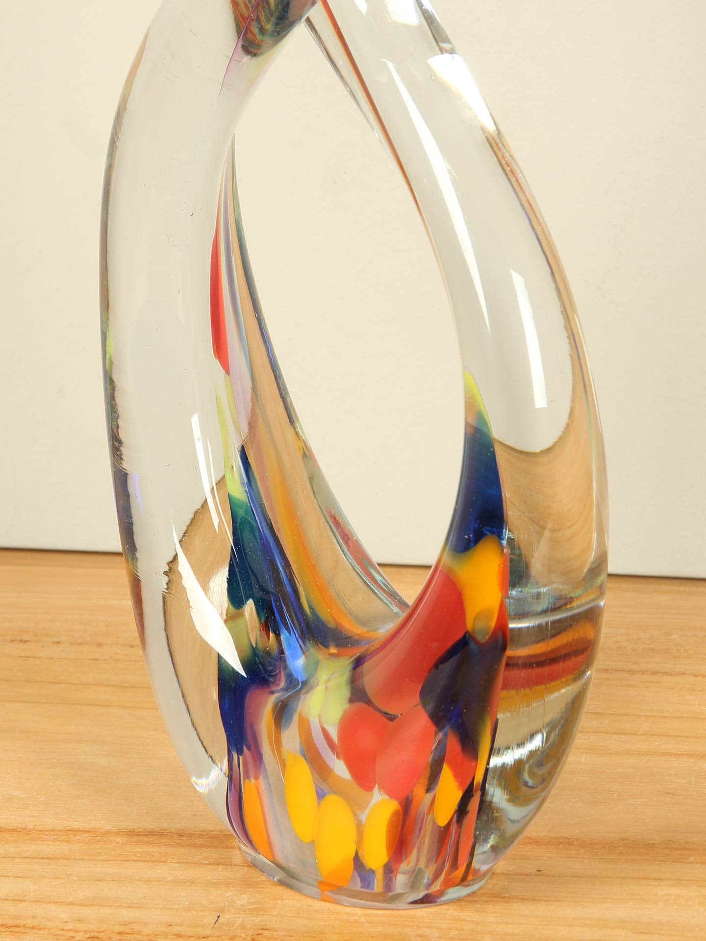 Glassculptuur - Multicolor - Glas - Infinity Yellow, 39 cm - 39x17x7 cm - Afbeelding 4