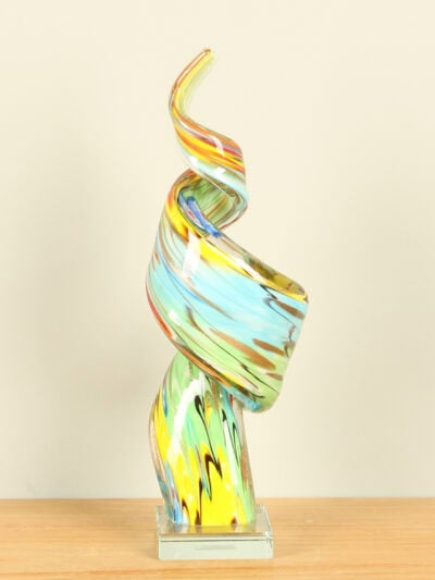 Glassculptuur – Multicolor – Glas – Object Twister, 36 cm – 36x12x11 cm