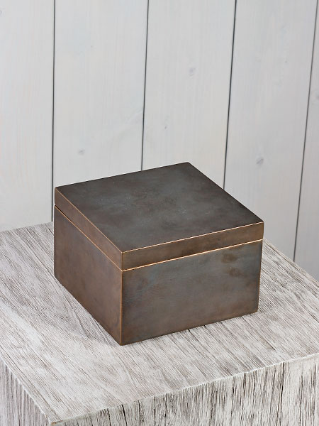 Herdenking - Brons - Brons - Asbewaardoosje verbronst, groot - 10x15x15 cm - Afbeelding 2