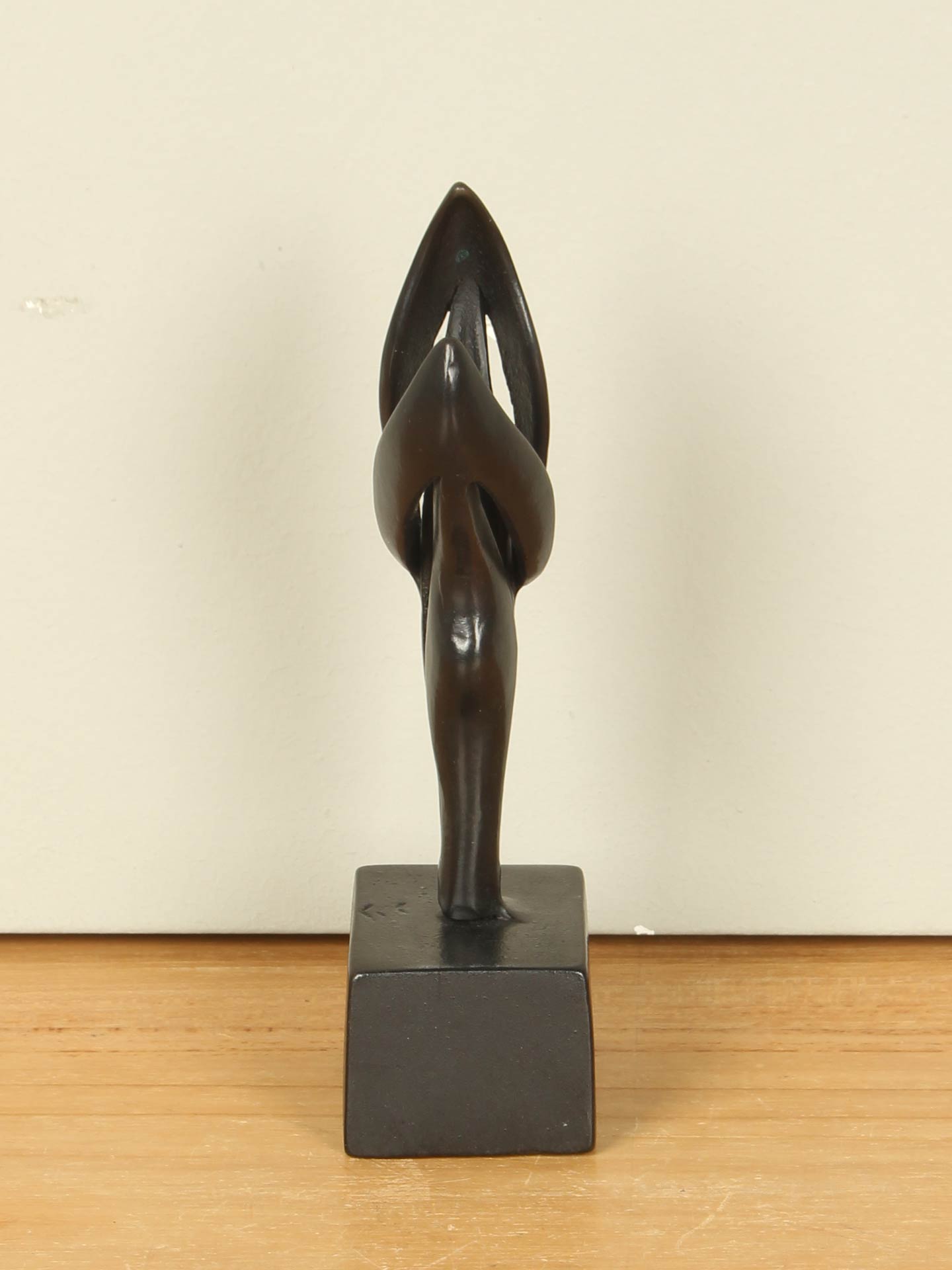 Herdenking - Bruin - Brons - Abstract duo - 15x6x4 cm - Afbeelding 2