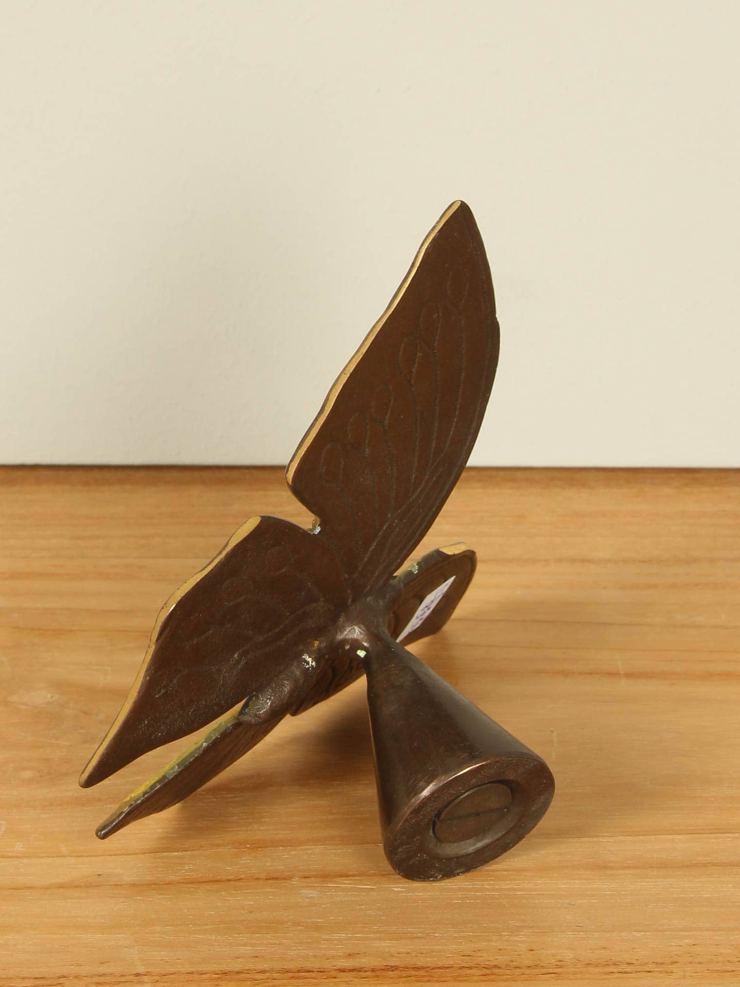 Herdenking - Geel - Brons - Vlinder geel - 8x11x12 cm - Afbeelding 7