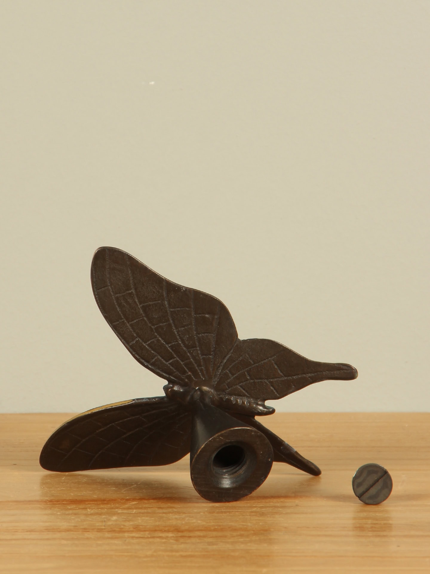 Herdenking - Groen - Brons - Vlinder groen - 8x11x12 cm - Afbeelding 7